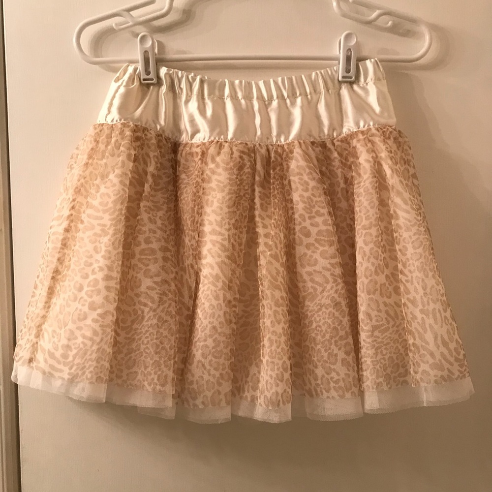 Girls Justice Leopard Print Skirt